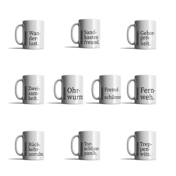 Almanca Öğreten Kupa Seti 10'lu