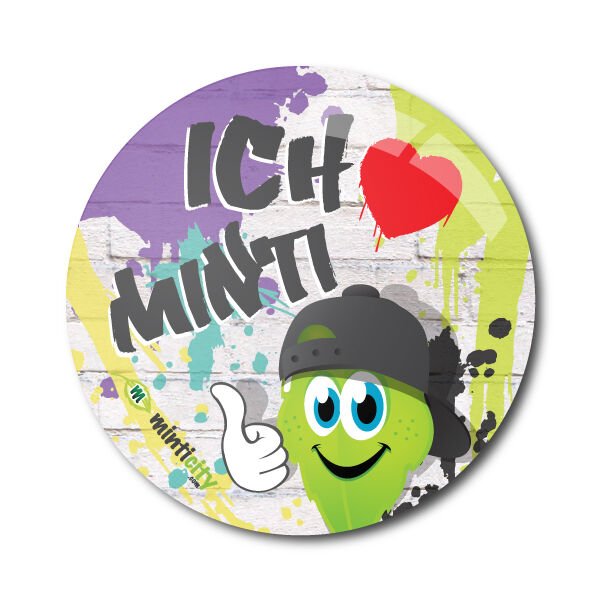 Minticity Rozet : Ich ❤️ Minti