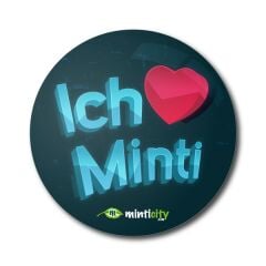 Minticity Rozet 10'lu : Ich ❤️ Minti