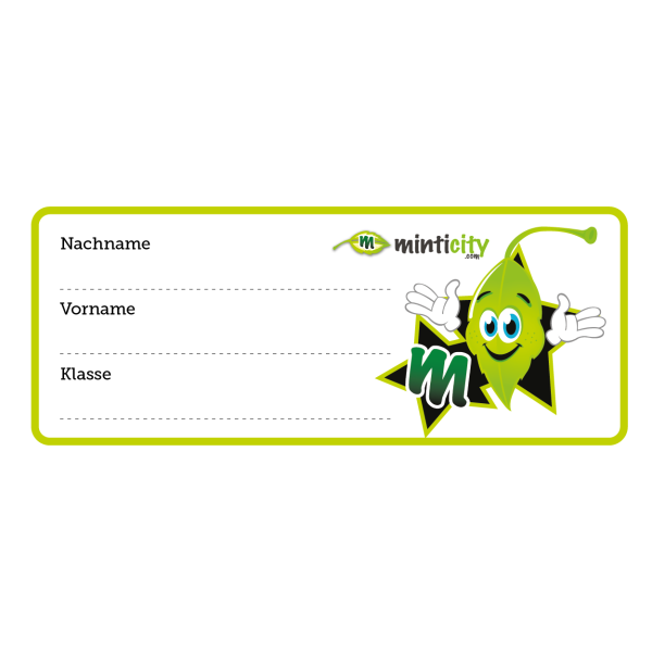 Minti Defter Etiketi 12'li