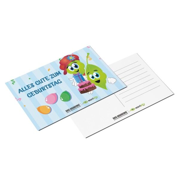 Minticity Baskılı Kartpostal : Alles Gute Zum Geburtstag