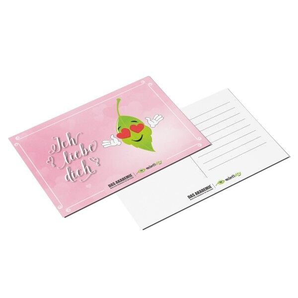 Minticity Baskılı Kartpostal : Ich Liebe Dich