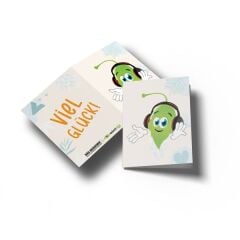 Minticity Baskılı Tebrik Kartı : Viel Glück !