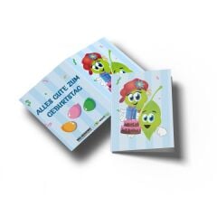 Minticity Baskılı Tebrik Kartı : Alles Gute Zum Geburtstag