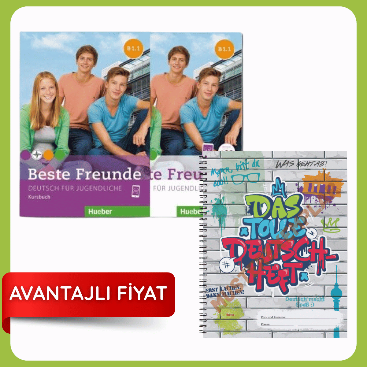 Beste Freunde B1.1 Kursbuch ve Arbeitsbuch + DAS Tolle Deutschheft