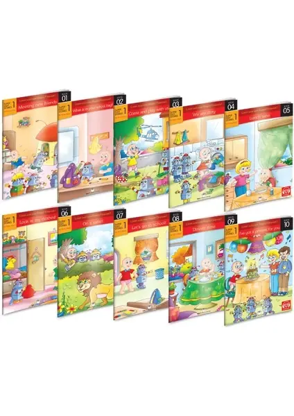 İngilizce İlkokul 1.Sınıf Hikaye 10'lu set