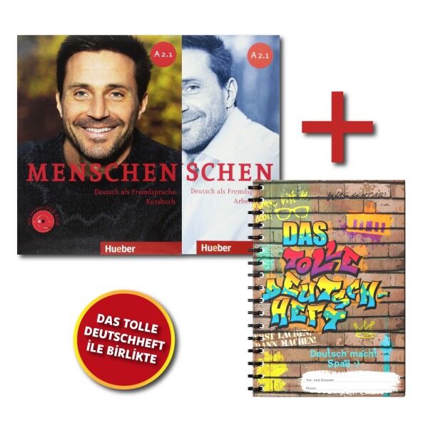 Menschen A2.1 Kursbuch ve Arbeitsbuch + DAS Tolle Deutschheft
