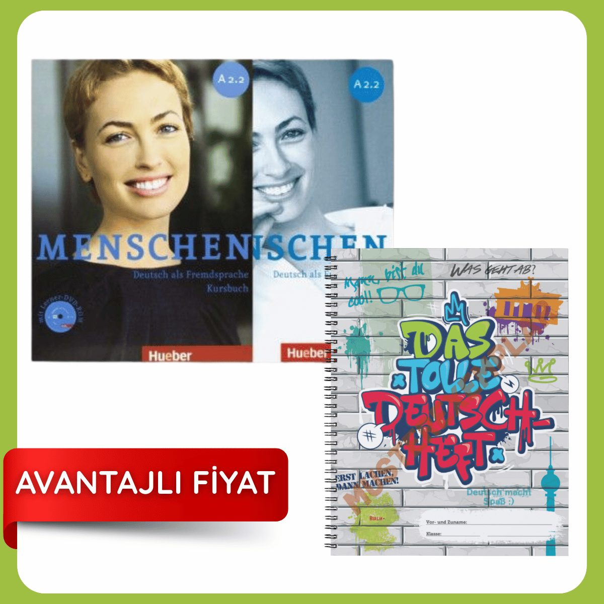 Menschen A2.2 Kursbuch ve Arbeitsbuch + DAS Tolle Deutschheft