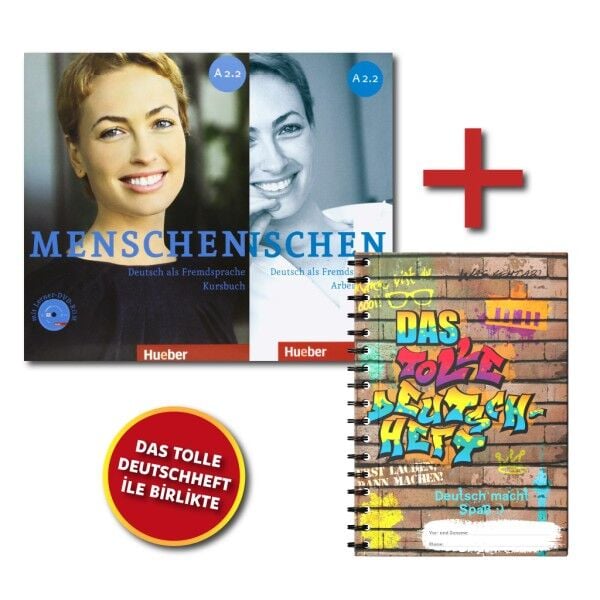 Menschen A2.2 Kursbuch ve Arbeitsbuch + DAS Tolle Deutschheft