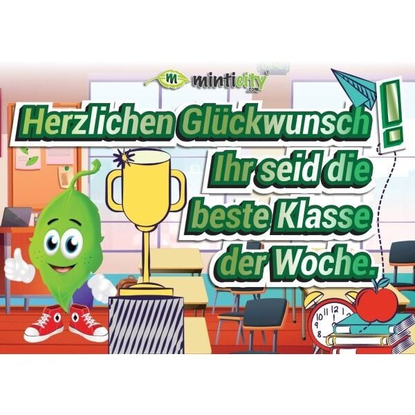 Sınıf Kapı Sticker Seti 5'li: Aktivste Klasse der Woche