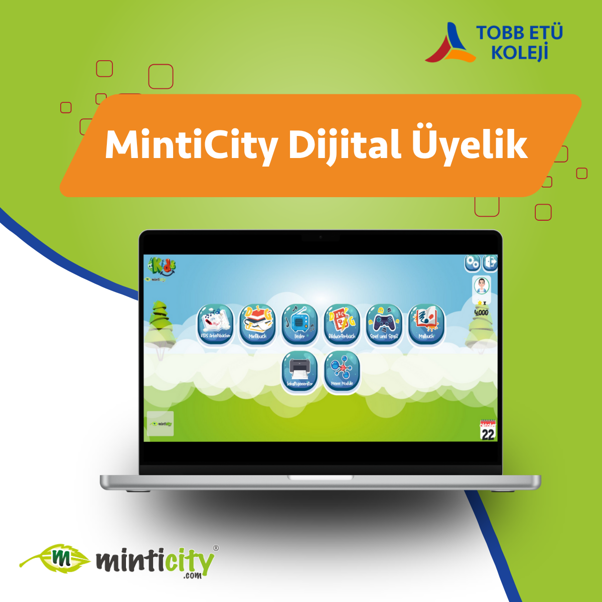 TOBB ETU KOLEJİ - MintiCity Dijital Üyelik