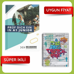 Prüf dich ein in A1 Junior - Almanca telc A1 Junior Sınav Hazırlık Kitabı + DAS Tolle Deutschheft Almanca Defteri
