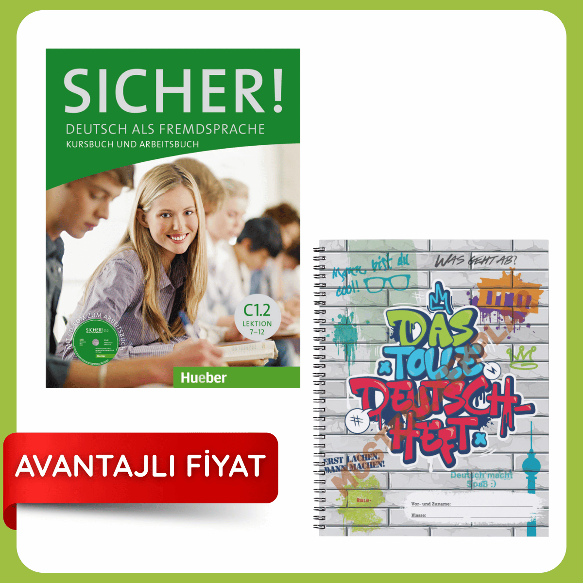 Sicher C1.2 Kursbuch ve Arbeitsbuch Tek Kitap + DAS Tolle Deutschheft