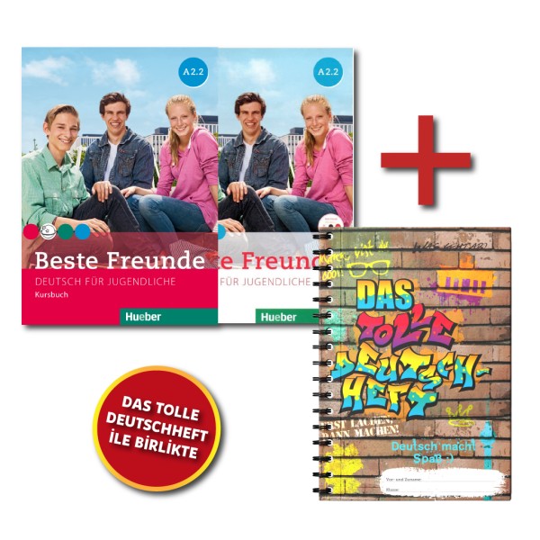 Beste Freunde A2.2 Kursbuch ve Arbeitsbuch + DAS Tolle Deutschheft