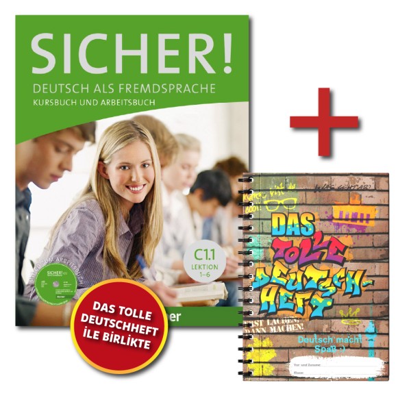 Sicher C1.1 Kursbuch ve Arbeitsbuch Tek Kitap + DAS Tolle Deutschheft