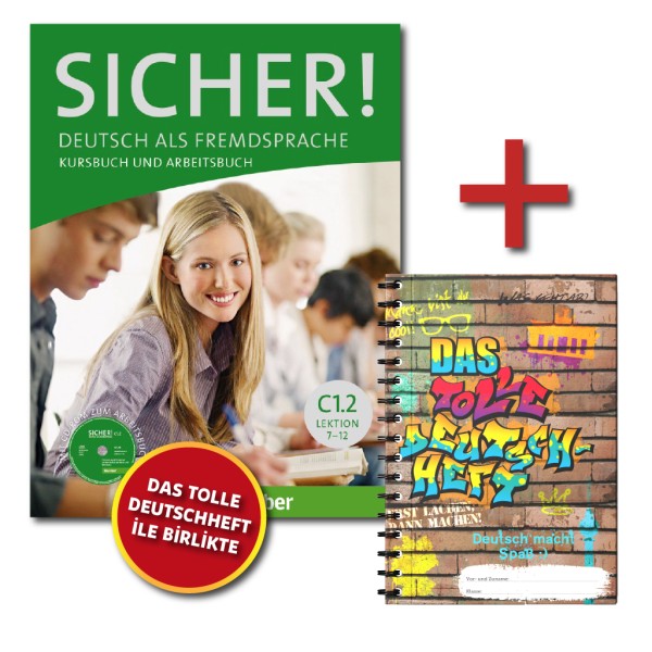 Sicher C1.2 Kursbuch ve Arbeitsbuch Tek Kitap + DAS Tolle Deutschheft